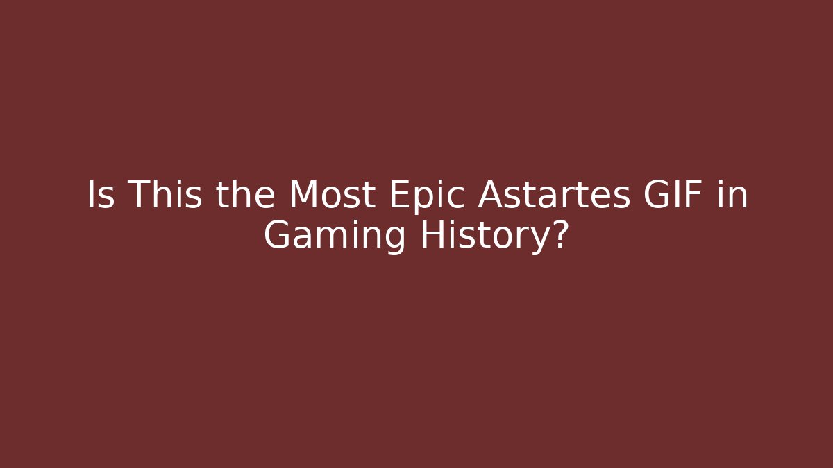 Is This the Most Epic Astartes GIF in Gaming History?