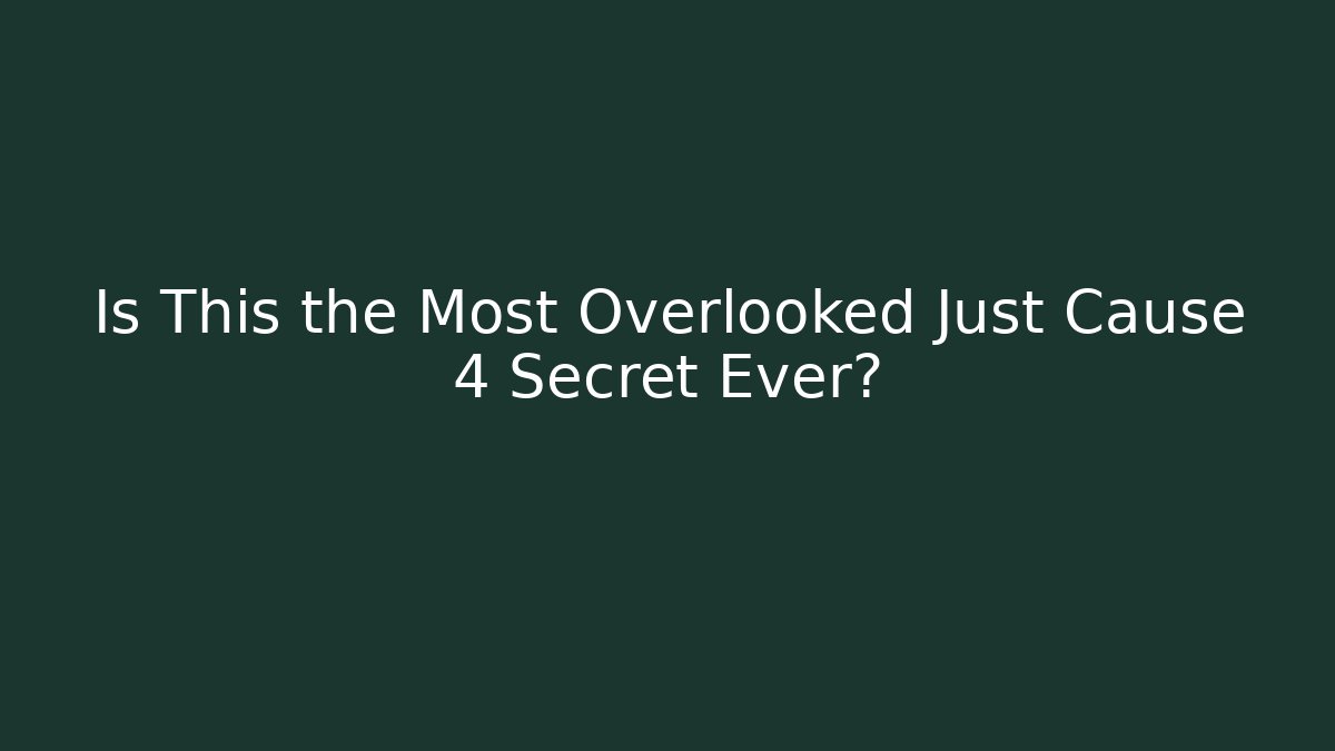 Is This the Most Overlooked Just Cause 4 Secret Ever? - Critter Realm