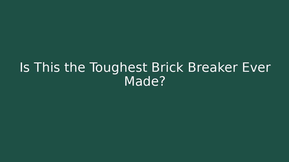 Is This the Toughest Brick Breaker Ever Made? - Critter Realm