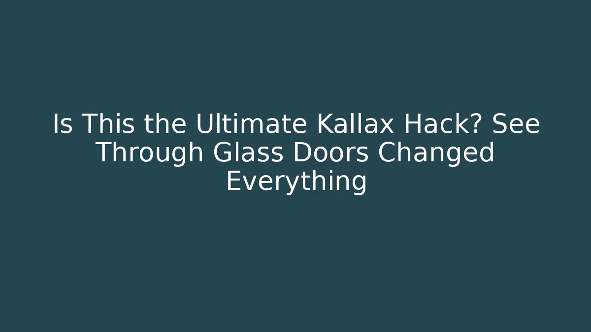Is This the Ultimate Kallax Hack? See Through Glass Doors Changed Everything