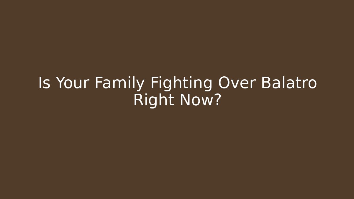 Is Your Family Fighting Over Balatro Right Now?