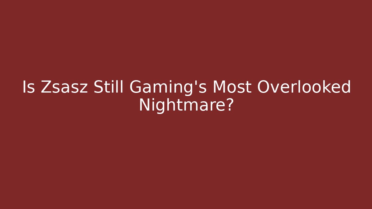 Is Zsasz Still Gaming's Most Overlooked Nightmare?