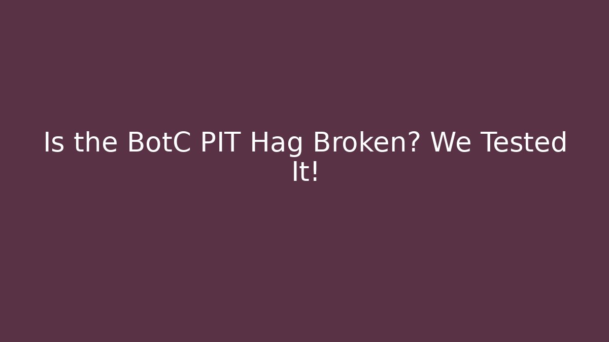 Is the BotC PIT Hag Broken? We Tested It! - Critter Realm