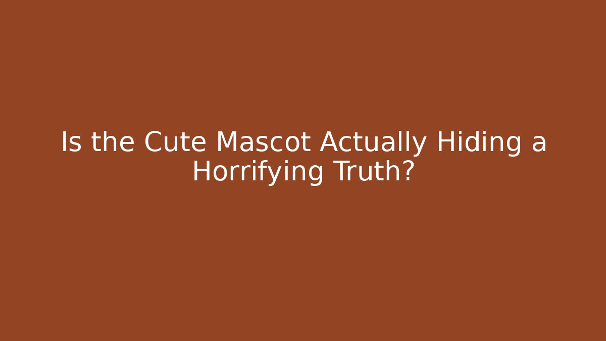 Is the Cute Mascot Actually Hiding a Horrifying Truth?