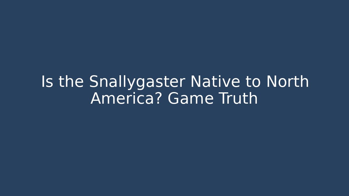 Is the Snallygaster Native to North America? Game Truth
