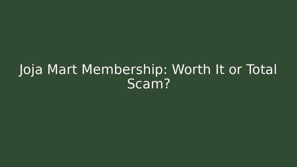 Joja Mart Membership: Worth It or Total Scam?