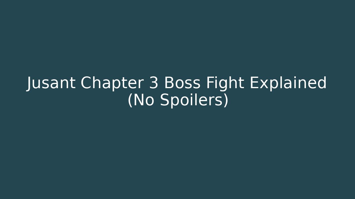 Jusant Chapter 3 Boss Fight Explained (No Spoilers)