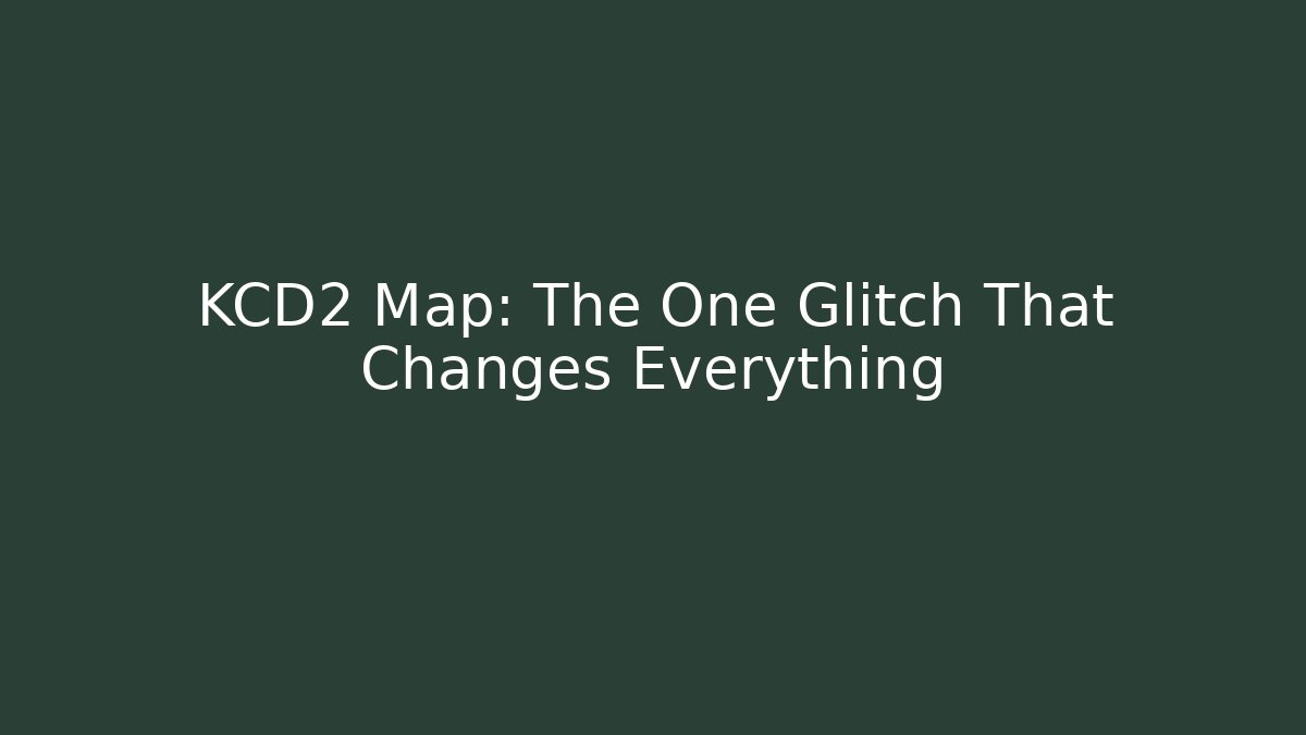 KCD2 Map: The One Glitch That Changes Everything - Critter Realm