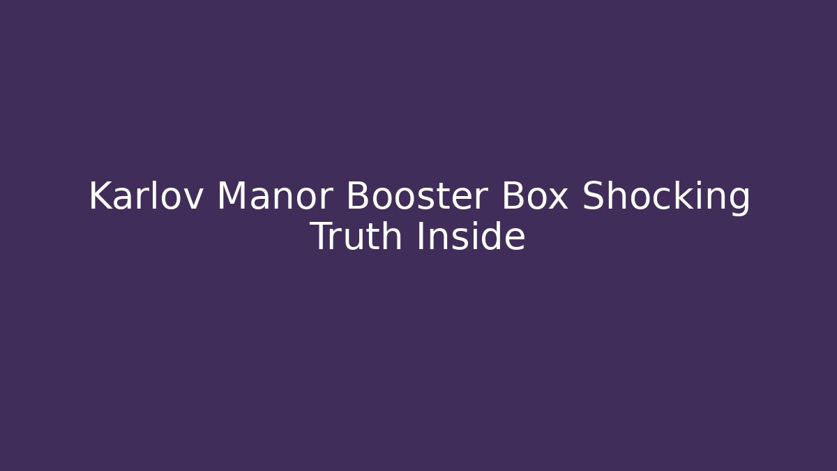 Karlov Manor Booster Box Shocking Truth Inside - Critter Realm