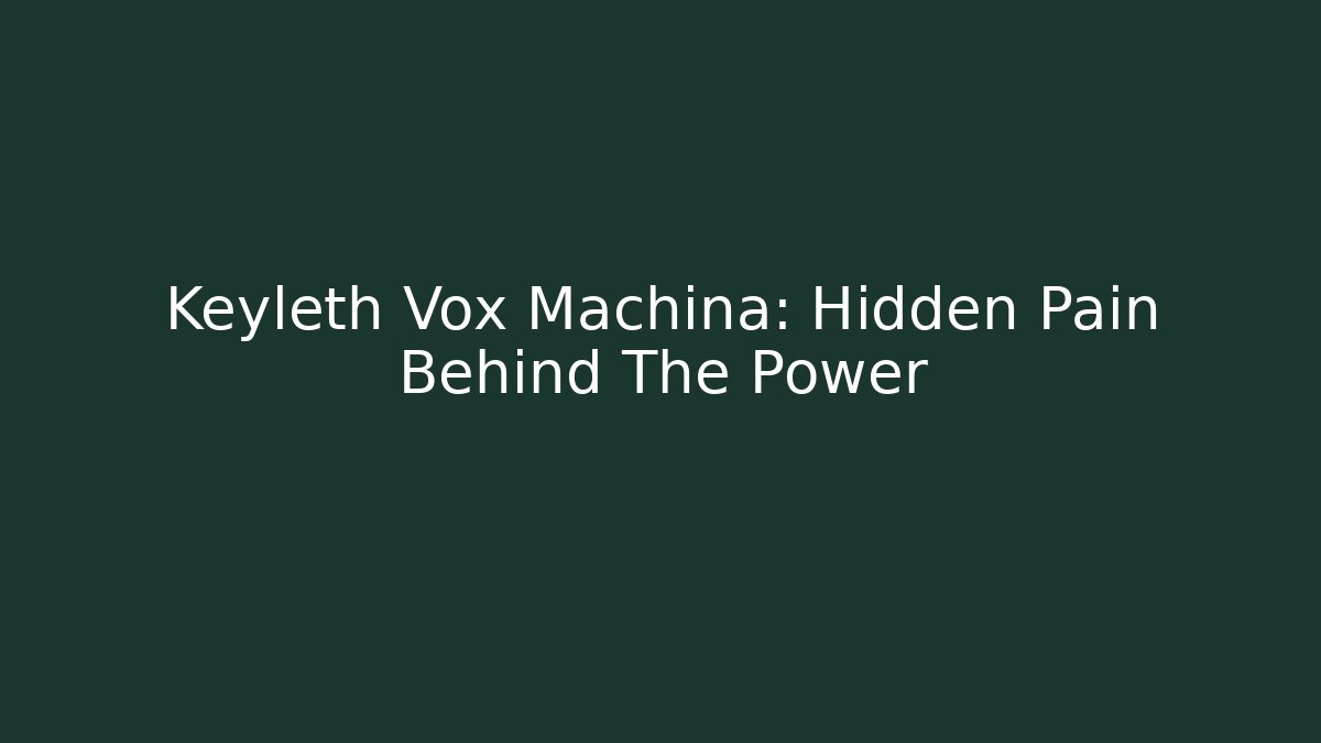 Keyleth Vox Machina: Hidden Pain Behind The Power