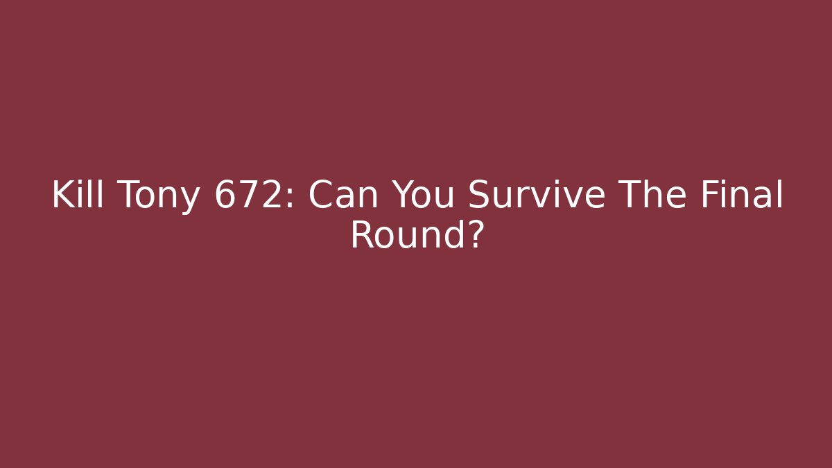 Kill Tony 672: Can You Survive The Final Round?