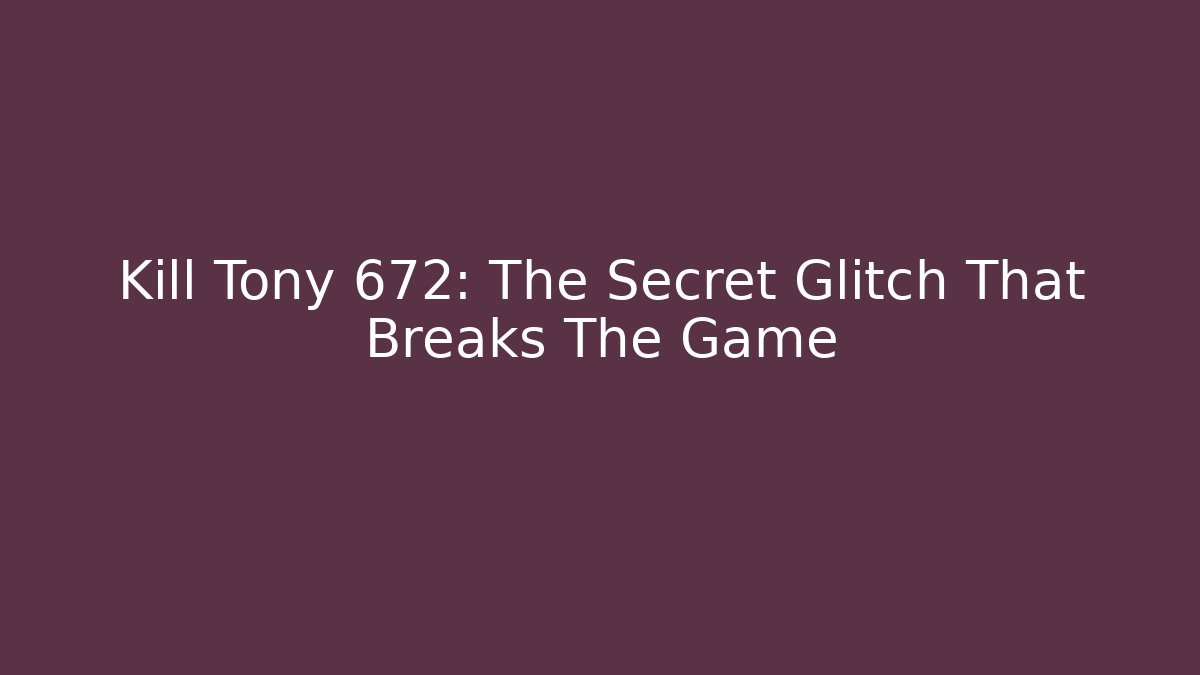 Kill Tony 672: The Secret Glitch That Breaks The Game