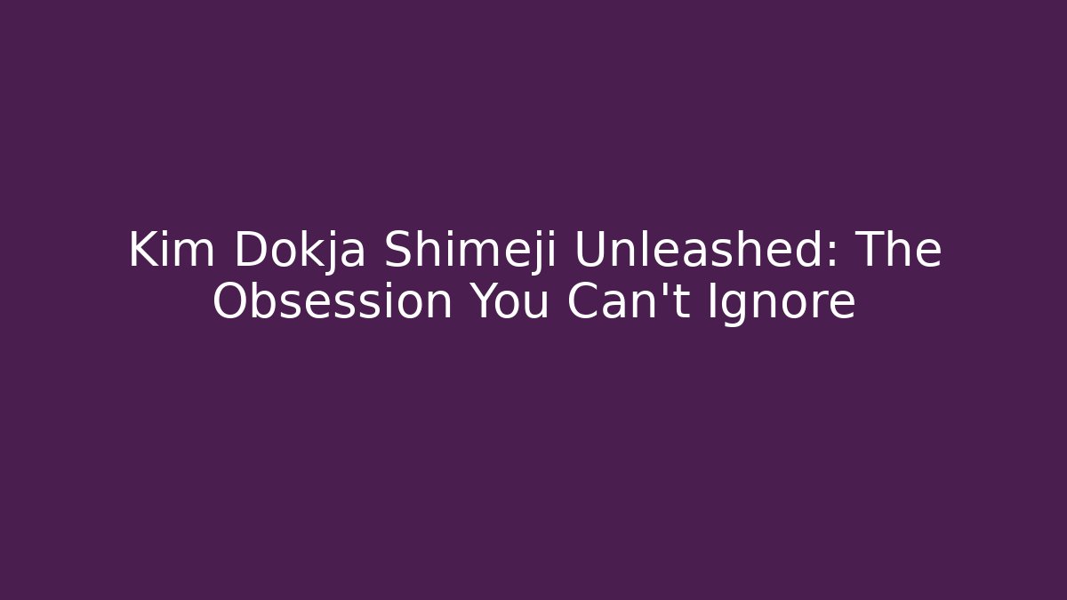 Kim Dokja Shimeji Unleashed: The Obsession You Can't Ignore