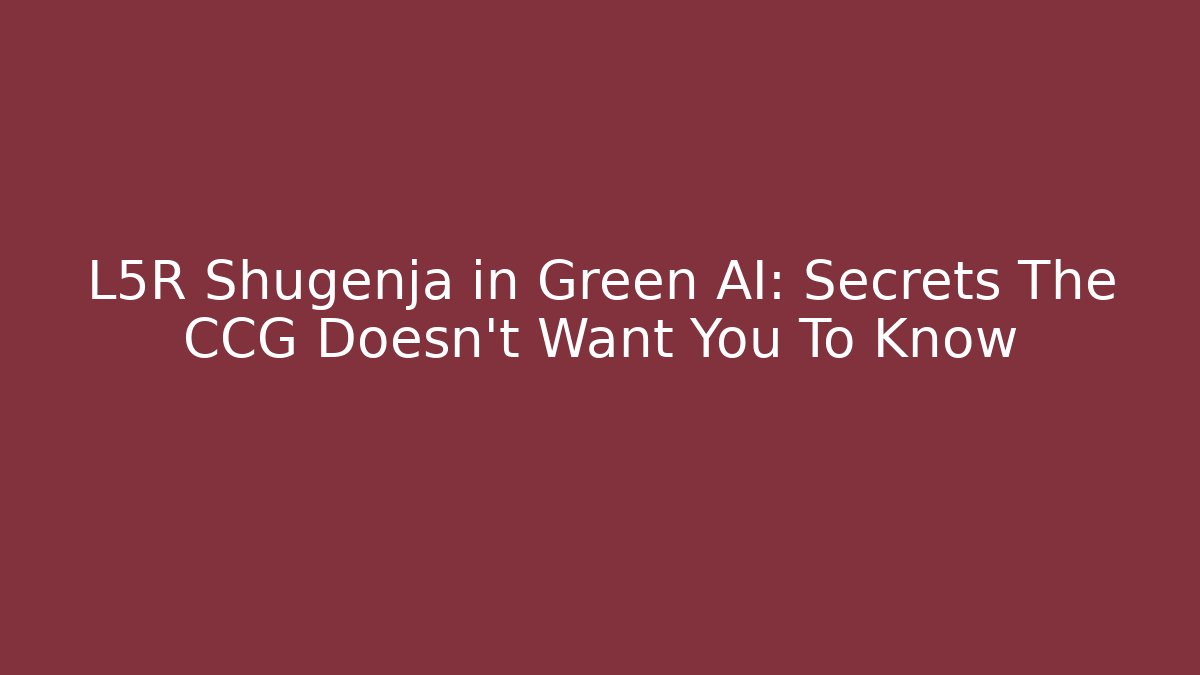 L5R Shugenja in Green AI: Secrets The CCG Doesn't Want You To Know