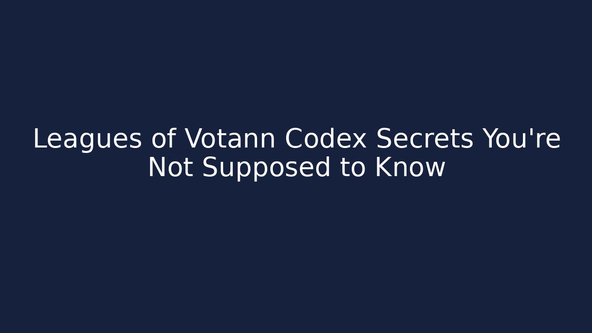 Leagues of Votann Codex Secrets You’re Not Supposed to Know