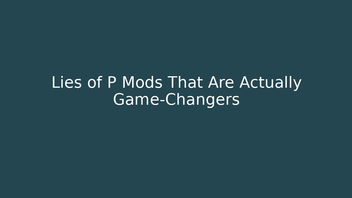 Lies of P Mods That Are Actually Game-Changers - Critter Realm