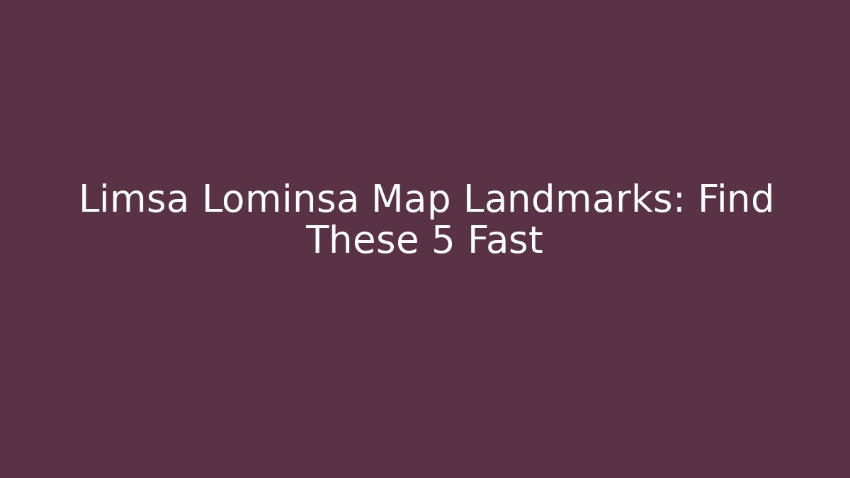 Limsa Lominsa Map Landmarks: Find These 5 Fast