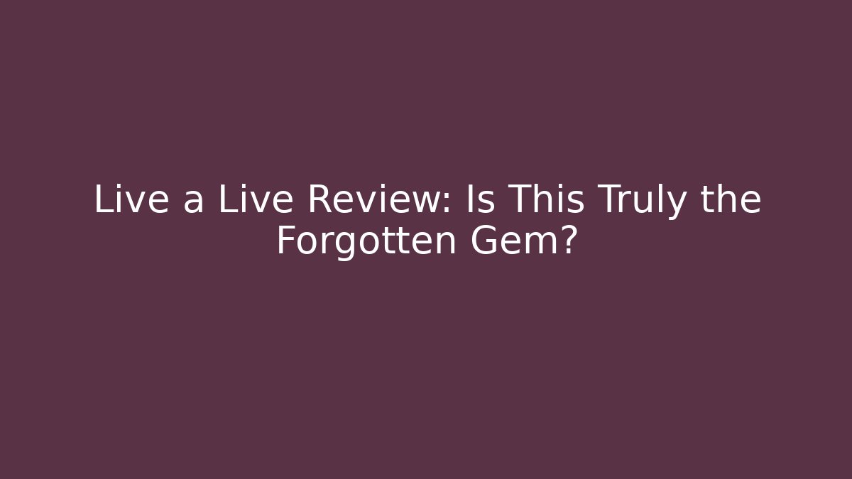 Live a Live Review: Is This Truly the Forgotten Gem?