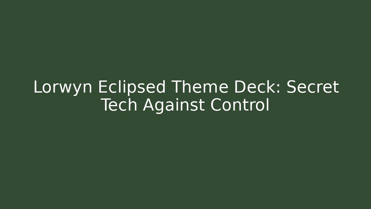 Lorwyn Eclipsed Theme Deck: Secret Tech Against Control - Critter Realm