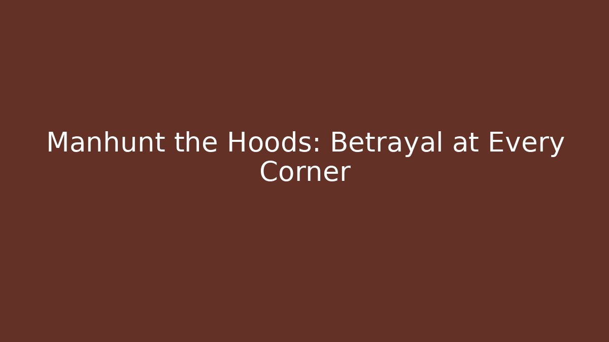 Manhunt the Hoods: Betrayal at Every Corner