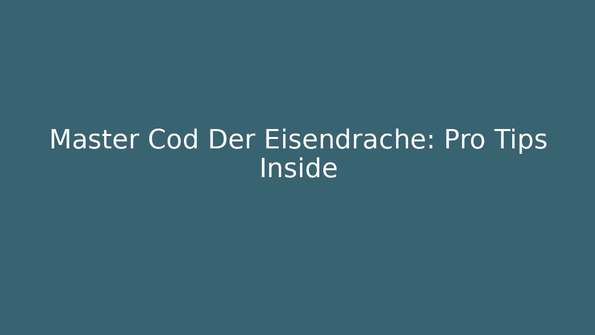 Master Cod Der Eisendrache: Pro Tips Inside