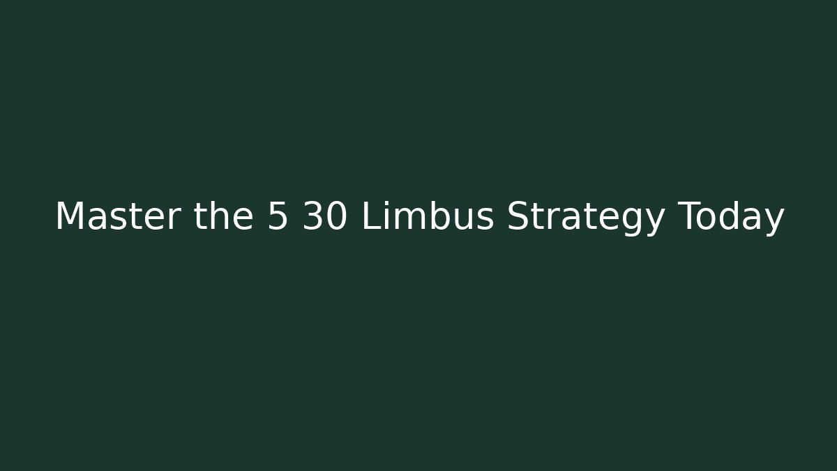 Master the 5 30 Limbus Strategy Today - Critter Realm