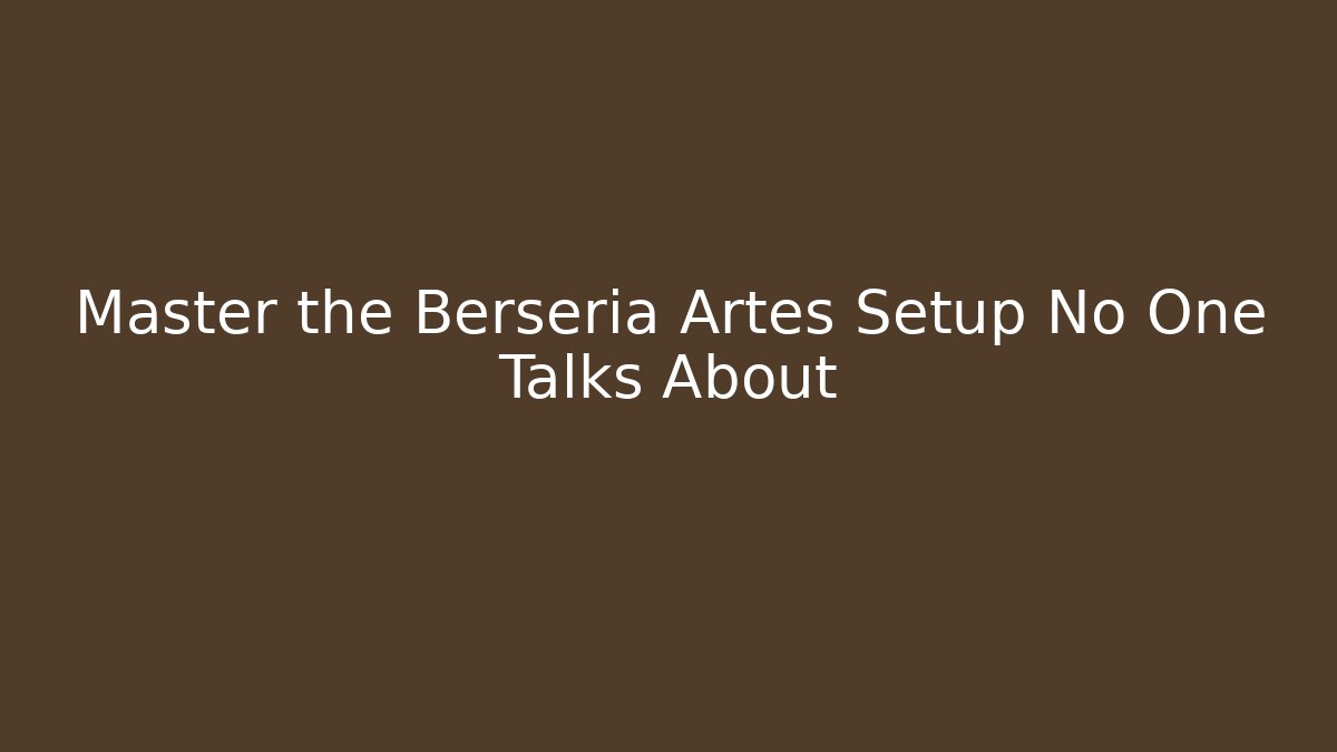 Master the Berseria Artes Setup No One Talks About
