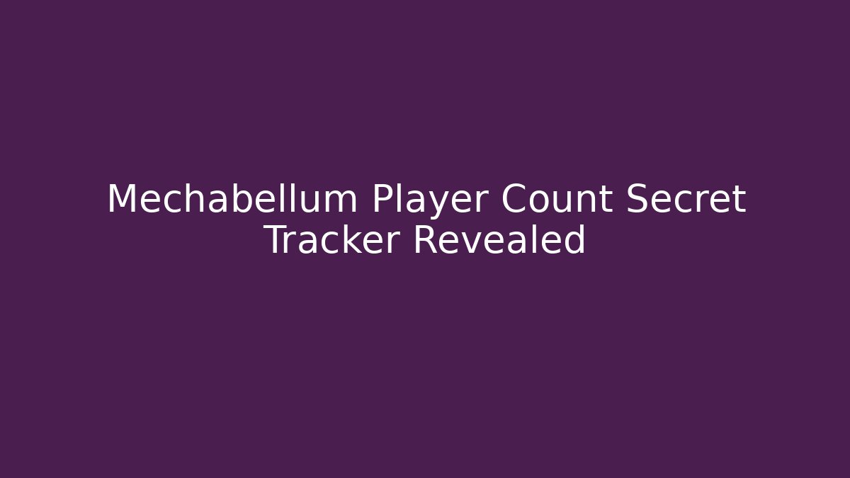 Mechabellum Player Count Secret Tracker Revealed