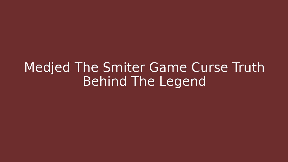 Medjed The Smiter Game Curse Truth Behind The Legend