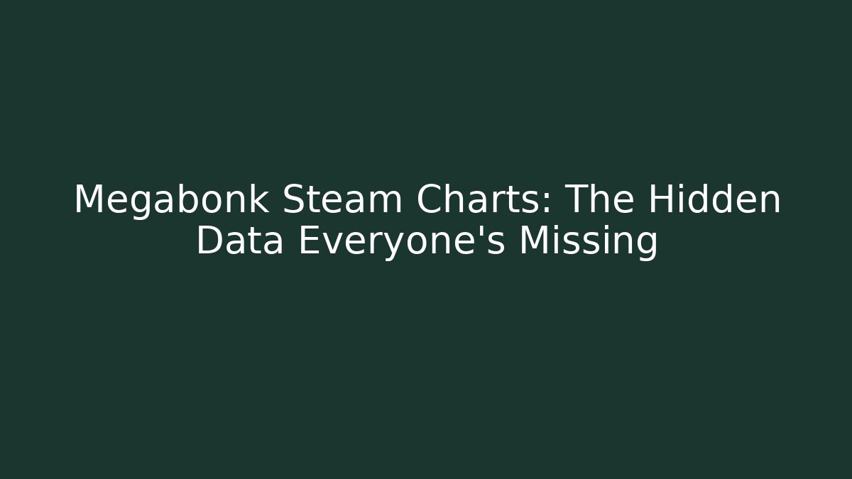 Megabonk Steam Charts: The Hidden Data Everyone's Missing