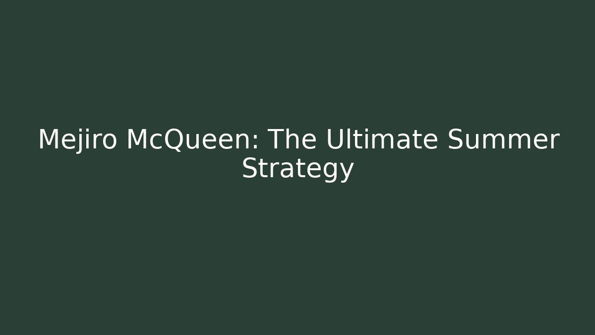 Mejiro McQueen: The Ultimate Summer Strategy - Critter Realm