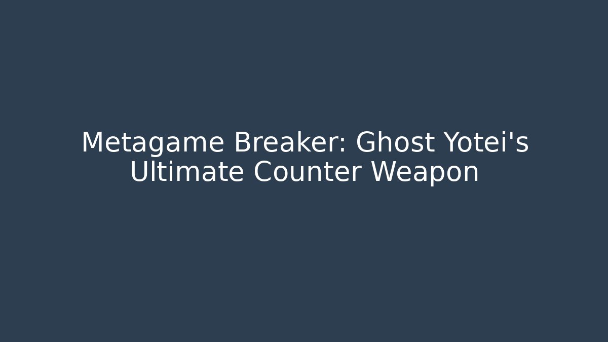 Metagame Breaker: Ghost Yotei's Ultimate Counter Weapon