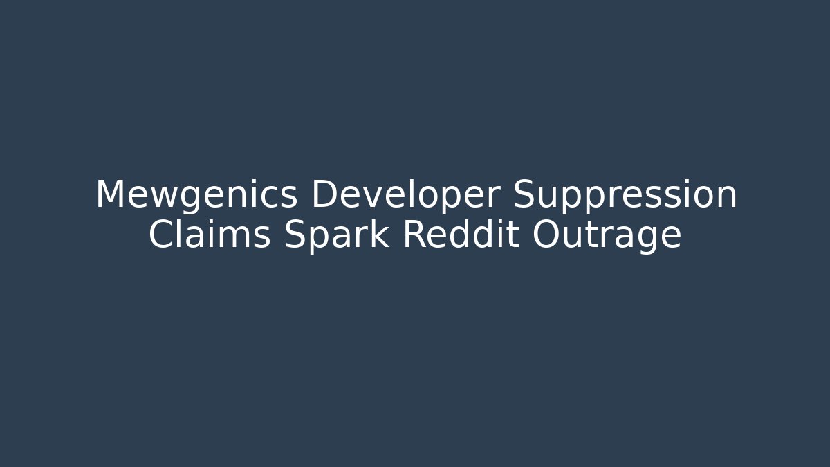 Mewgenics Developer Suppression Claims Spark Reddit Outrage - Critter Realm