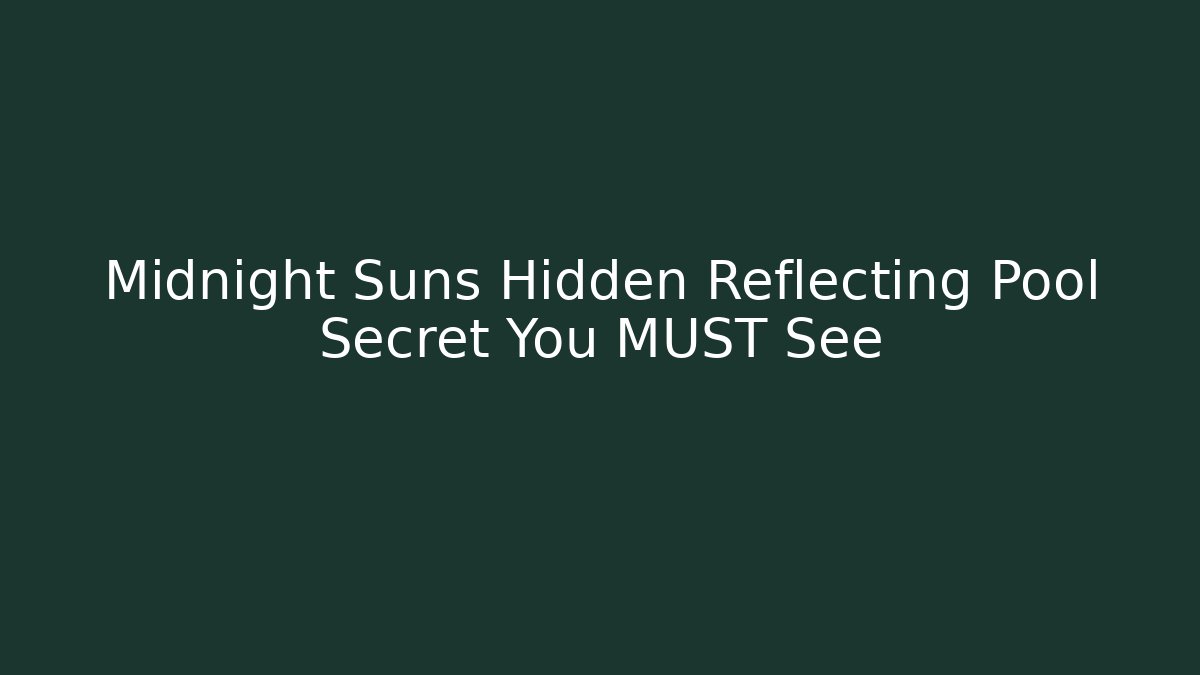 Midnight Suns Hidden Reflecting Pool Secret You MUST See