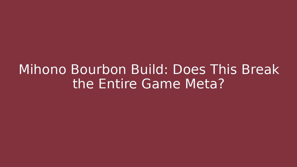 Mihono Bourbon Build: Does This Break the Entire Game Meta?