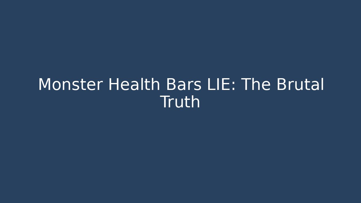 Monster Health Bars LIE: The Brutal Truth - Critter Realm