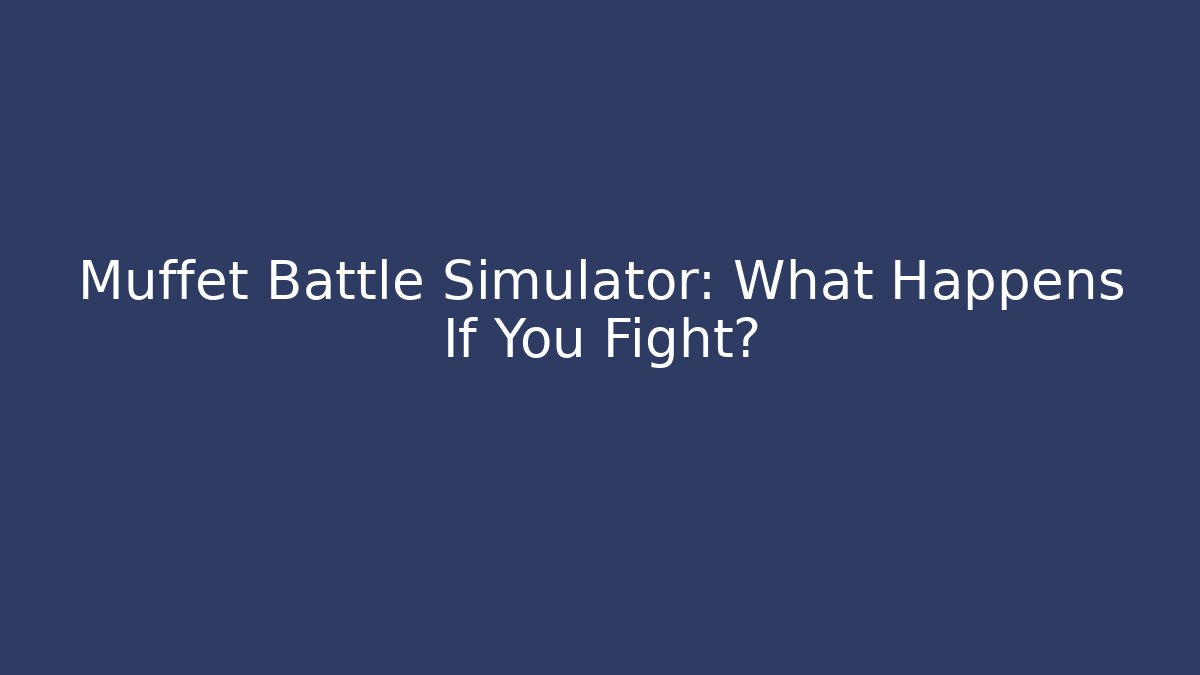 Muffet Battle Simulator: What Happens If You Fight?