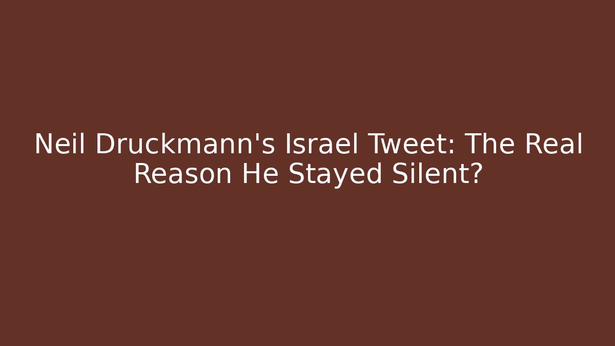 Neil Druckmann's Israel Tweet: The Real Reason He Stayed Silent?