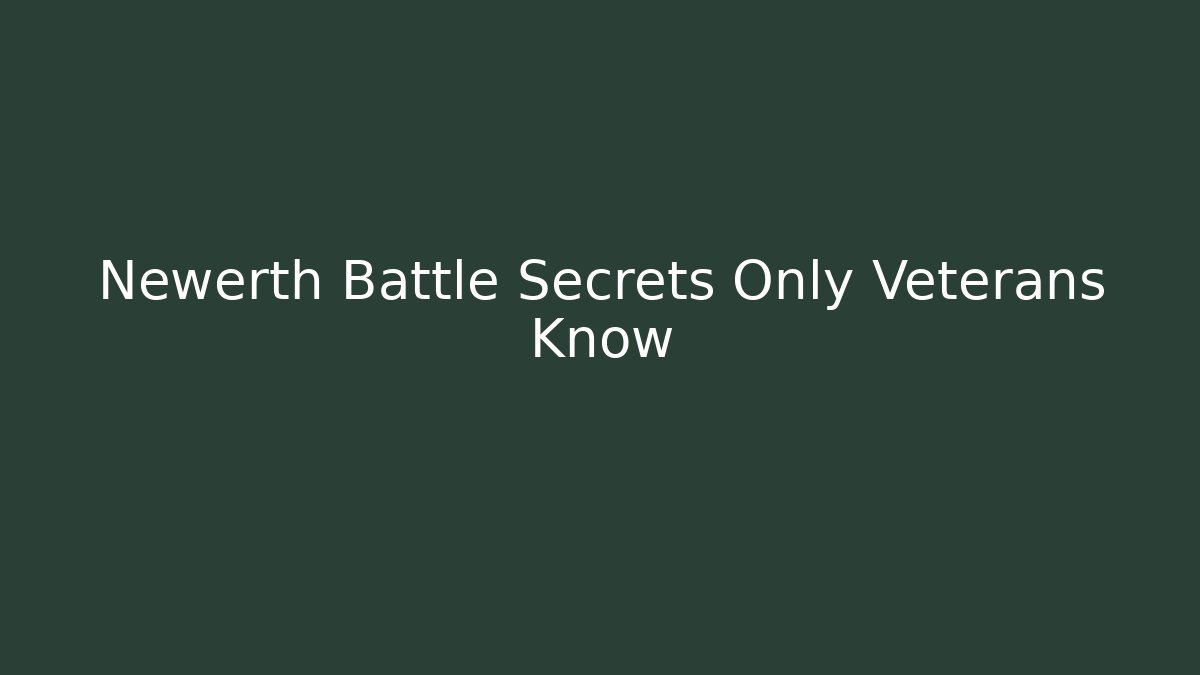 Newerth Battle Secrets Only Veterans Know
