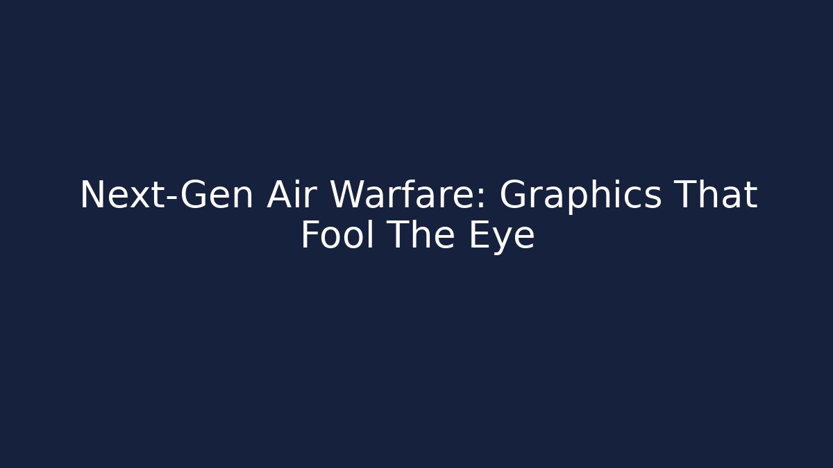 Next-Gen Air Warfare: Graphics That Fool The Eye - Critter Realm