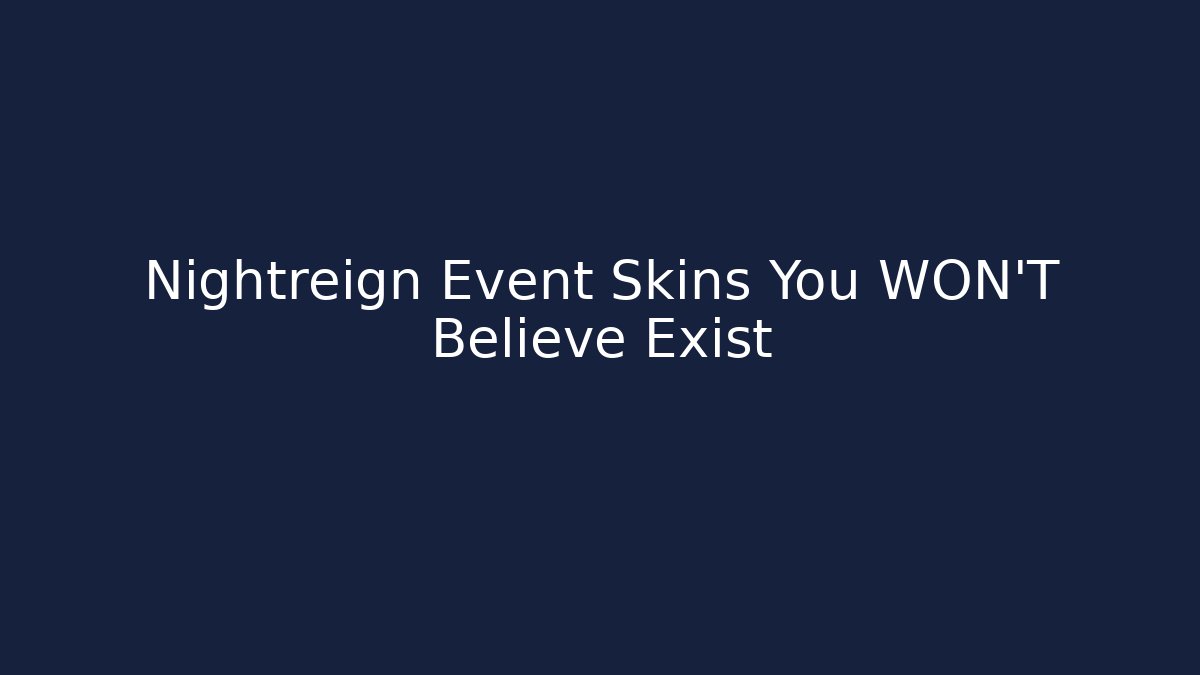 Nightreign Event Skins You WON'T Believe Exist