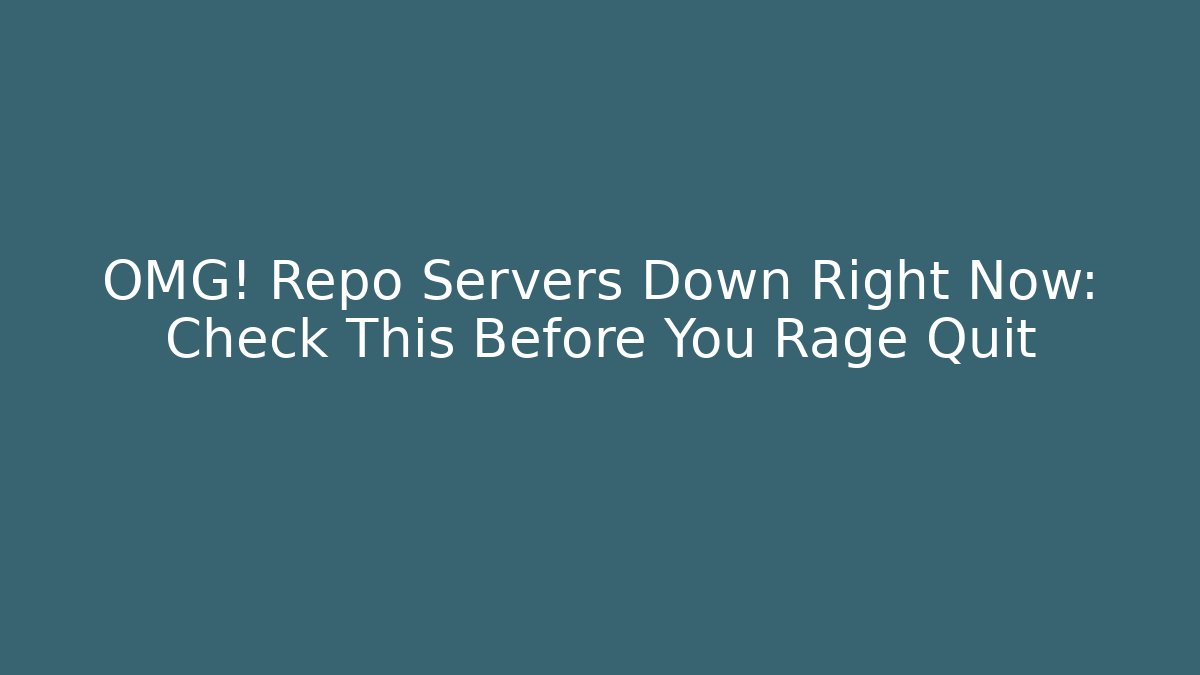 OMG! Repo Servers Down Right Now: Check This Before You Rage Quit - Critter Realm