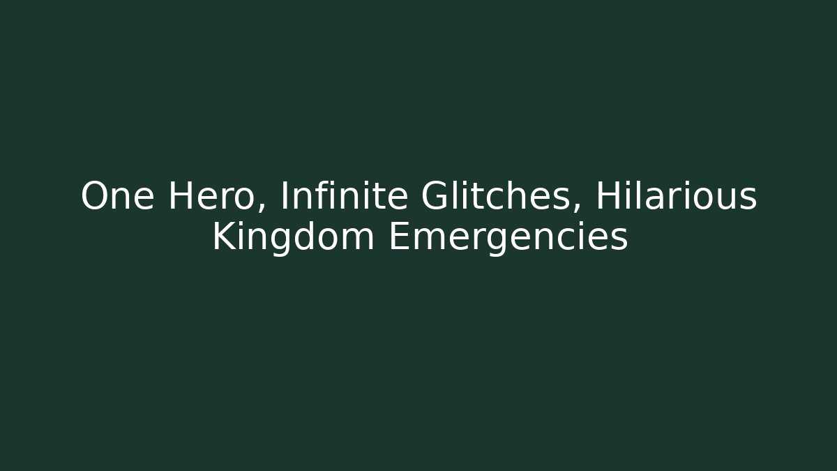 One Hero, Infinite Glitches, Hilarious Kingdom Emergencies