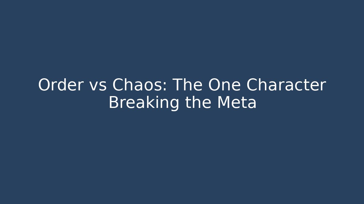 Order vs Chaos: The One Character Breaking the Meta - Critter Realm