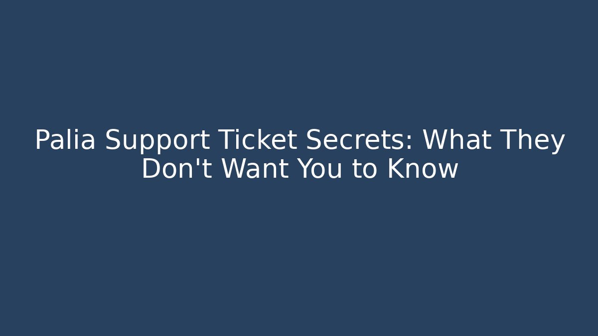 Palia Support Ticket Secrets: What They Don’t Want You to Know - Critter Realm