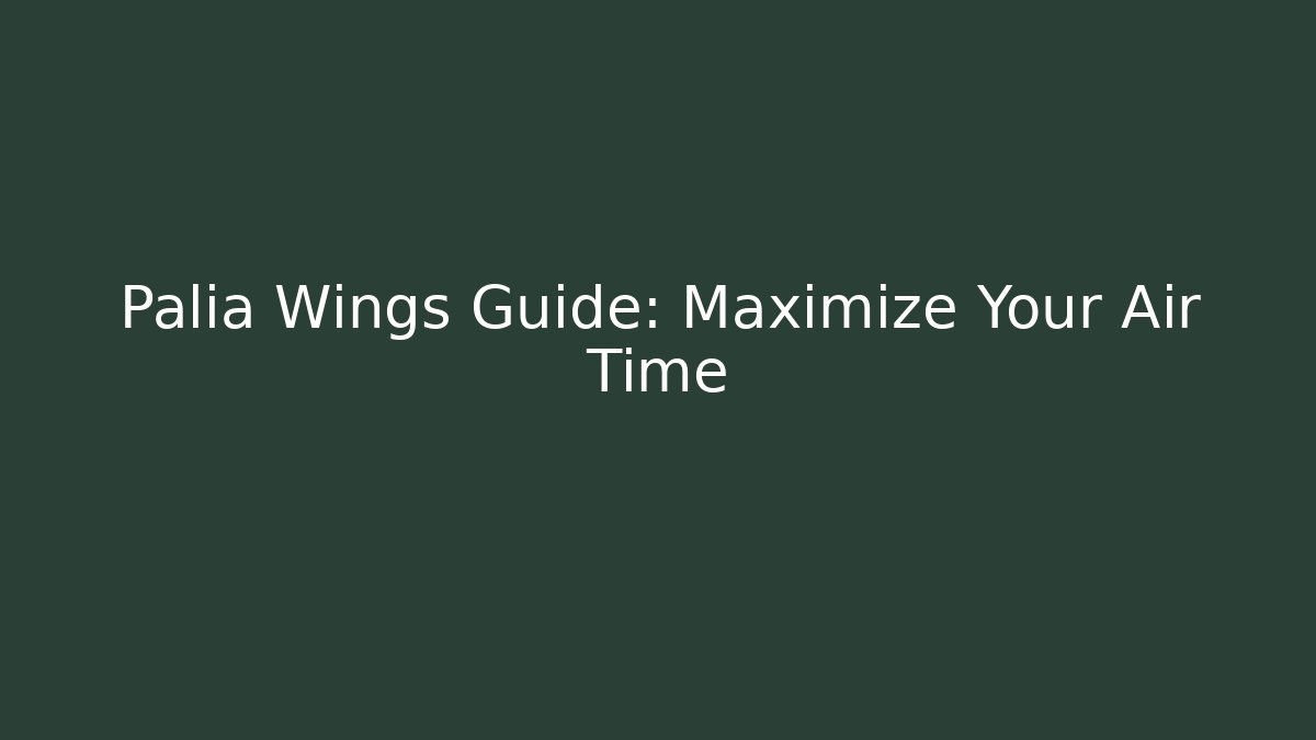 Palia Wings Guide: Maximize Your Air Time - Critter Realm