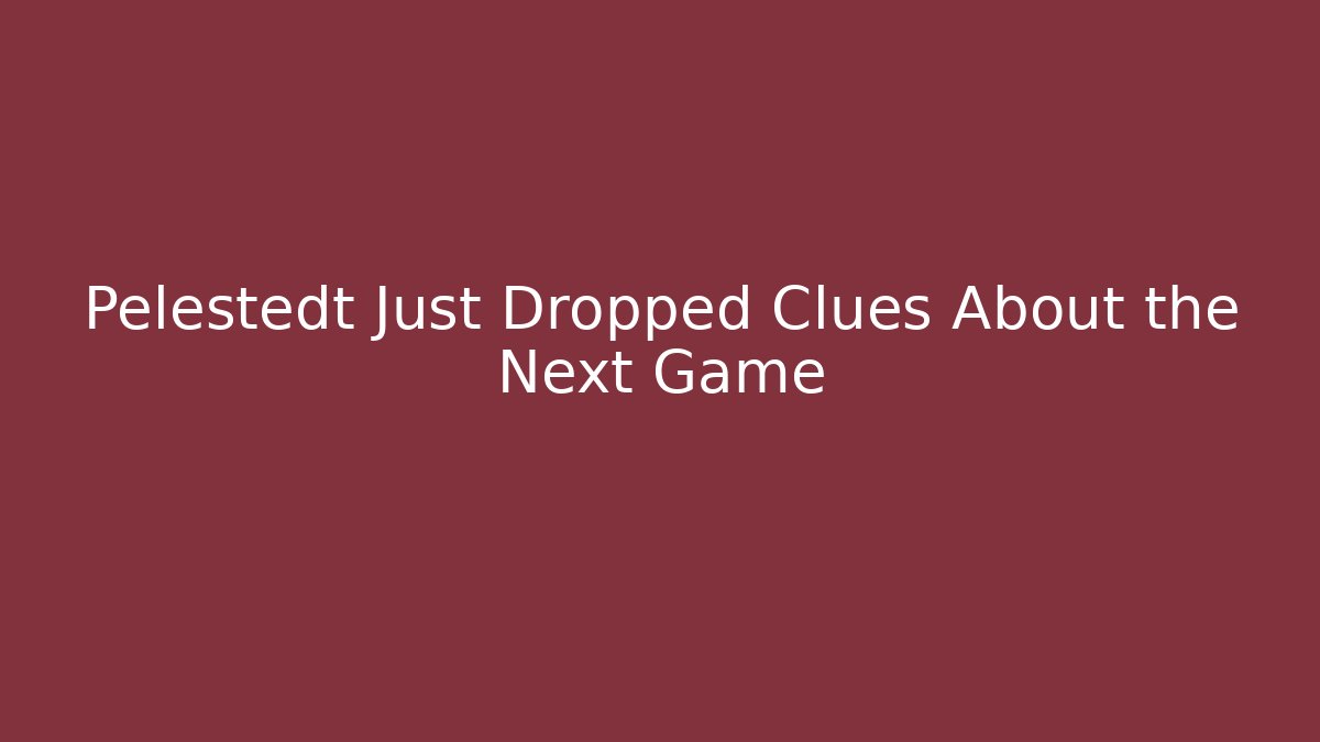 Pelestedt Just Dropped Clues About the Next Game - Critter Realm