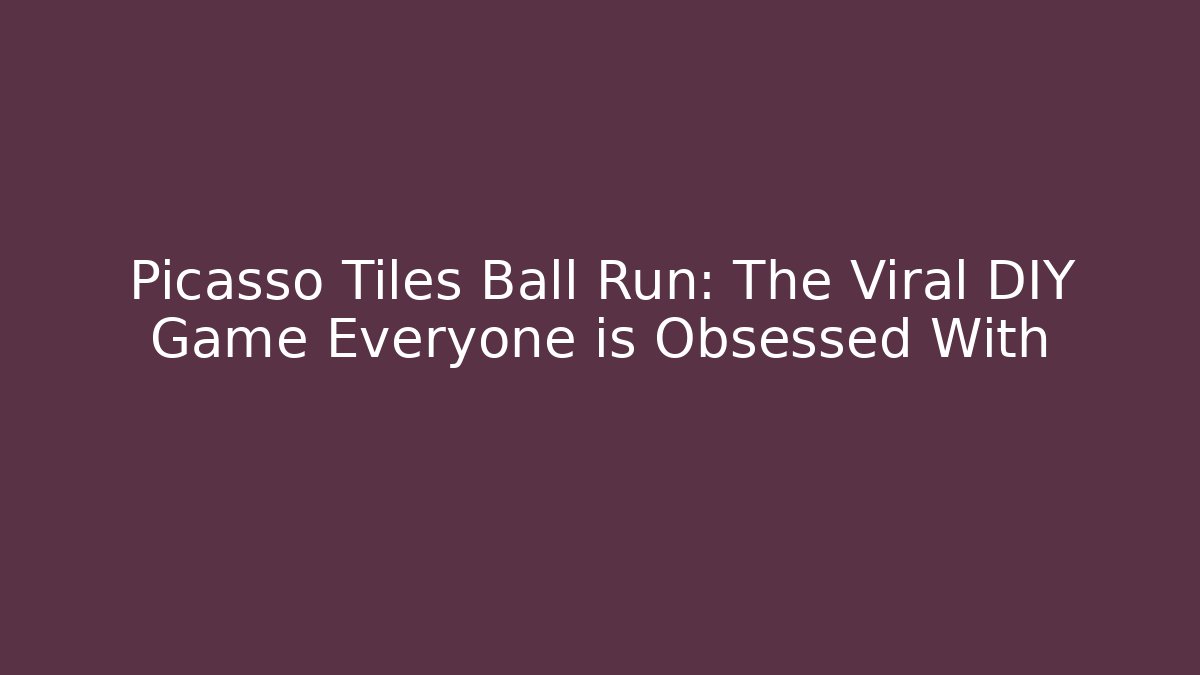 Picasso Tiles Ball Run: The Viral DIY Game Everyone is Obsessed With
