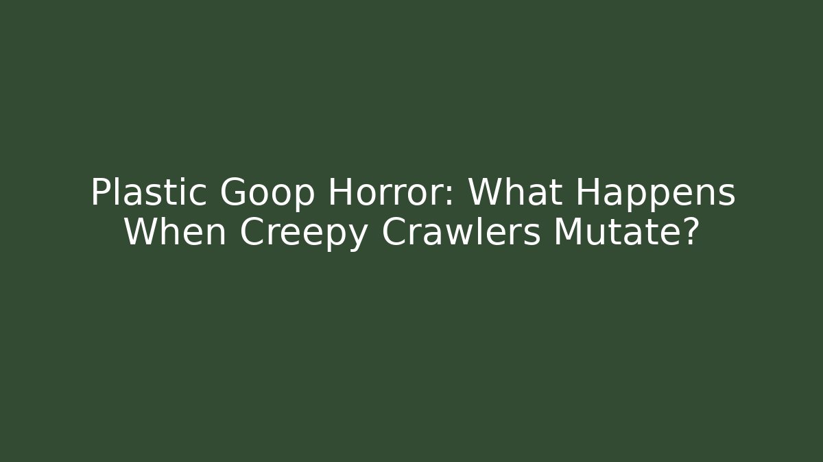 Plastic Goop Horror: What Happens When Creepy Crawlers Mutate?