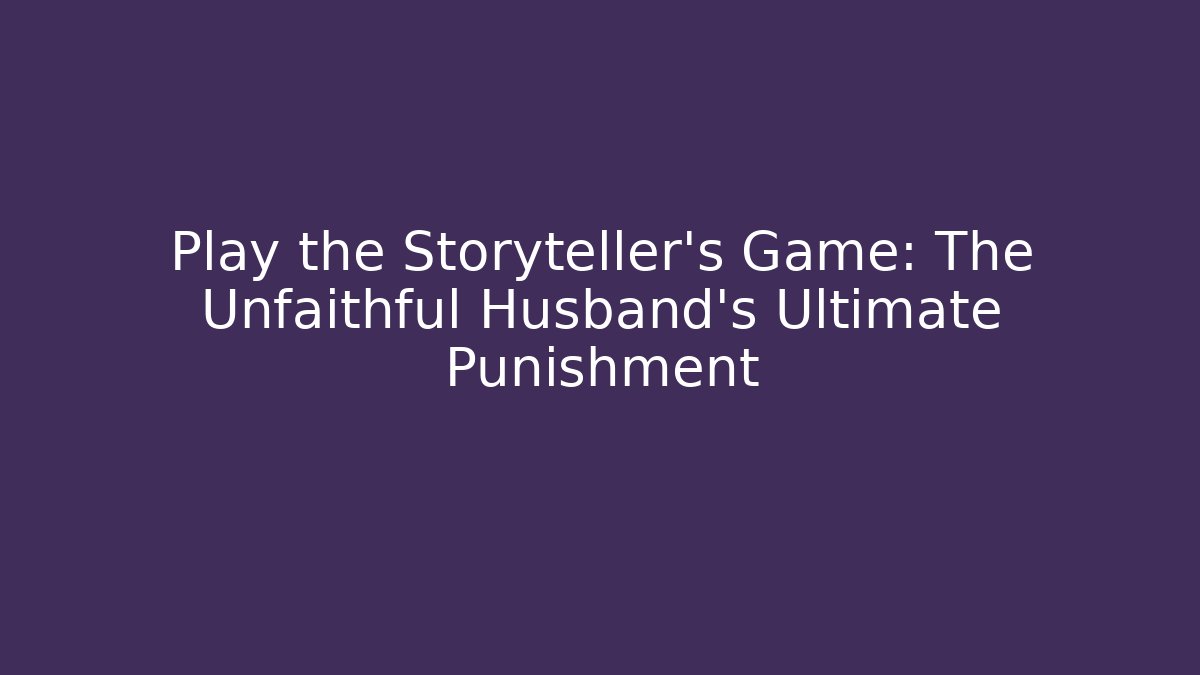 Play the Storyteller's Game: The Unfaithful Husband's Ultimate Punishment